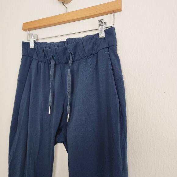 Lululemon On The Fly Pant Midnight Navy Work Travel Drawcord (4) 28" - Picture 4 of 12
